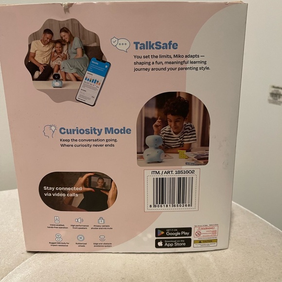 Mini+ AI Powered Kid-Safe Robot - Blue - Picture 2 of 3